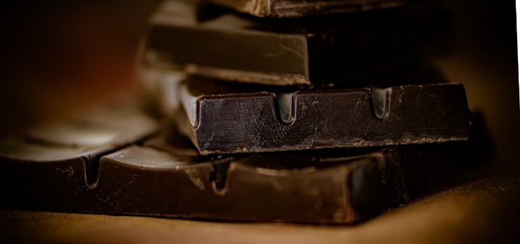 Percentages in Dark Chocolate and Dairy-Free Status